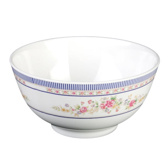 Excellante Rose melamine dinnerware collection 56 oz, 8" rice bowl rose, comes in dozen