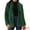 Dark Green, variant on DARING DIVA Women's Faux Fur Coat Long Sleeve Pockets Lapel Fluffy Overcoat S Dark Green