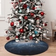 thumbnail image 5 of Yiaed The Galaxy Print Christmas Tree Skirt , Tree SkirtsTree Mat for Christmas Winter Holiday Indoor Decorations-30", 5 of 7