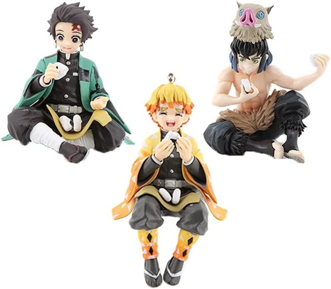 Demon Slayer Anime Figure Agatsuma Zenitsu Dinner Onigiri PVC Sitting  Action Model Kimetsu No Yaiba Decoration Figurine Toy Gift - AliExpress