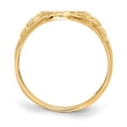 thumbnail image 2 of 14K Yellow Gold Ring Band Signet 10.0x8.0mm Open Back, Size 7, 2 of 5