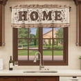 thumbnail image 6 of 2 Pack Valances for Window, Country Short Curtains for Kitchen Bedroom Living Room, Texas Star Plants Branches Berry Farmhouse Retro Rod Pocket Small Window Treatment Valance Drapes 54 x 18 Inch, 6 of 8