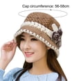 thumbnail image 5 of Skymirror Knitted Hat Warm keeping Super Soft Cotton Ultra thick Women's Warm Winter Ear Hat for Autumn, 5 of 8