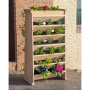 YardCraft Vertical Cedar Wall Planter, Chemical-Free, 24 W x 48 H x 16 D