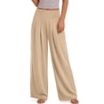 thumbnail image 5 of Sundazz Wide Leg Pants for Women Summer Smocked Waisted Palazzo Pants Baggy Flowy Trousers, XS-XL, 5 of 8