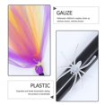 thumbnail image 4 of Halloween Broom Creative Witch Broom Halloween Party Decor Assorted Color Plastic and Mesh Decorative 1Pc, 4 of 4