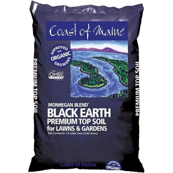 Coast of Maine Monhegan Blend Organic Top Soil, 1 CF, Lightweight Composted Soil