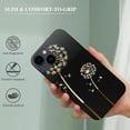 thumbnail image 3 of Glitter Sparkly Diamond Dandelion phone case suitable for women and girls, soft and high-quality PC plastic protective case suitable for iPhone 15 Pro 5G protective case (gold), 3 of 4