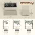 thumbnail image 3 of HOMCOM Storage Ottoman Bench, Velvet Upholstered Foldable Ottoman Footrest, 3 of 10