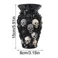 thumbnail image 3 of Gothic Skeleton Resin Vase - Unique Skeleton Flower Stand, Suitable for Fresh and Dried Flowers, Desktop Decoration, Gothic Style Enthusiasts, Weird Garden Decoration, 3 of 7
