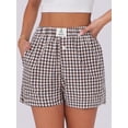 thumbnail image 6 of ANRABESS Boxer Shorts for Women Pajama Gingham Shorts 2026 Summer Casual Lounge Shorts Elastic Waist Beach Sleep Shorts Trendy Y2K Plaid Pajama Bottoms with Pockets, 6 of 10
