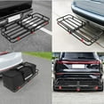 thumbnail image 7 of 53" x 19" x 6" Hitch Mount Cargo Carrier - Heavy-Duty Folding Cargo Rack with 500 lbs Weight Capacity for SUVs, Cars, Camping, and Traveling, 7 of 7
