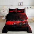 thumbnail image 2 of Castle Fairy Kids Children Speed Race Car Twin Comforter Sets,Sport Bedding Set, 2 of 8