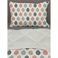 thumbnail image 3 of Salmon Comforter & Sham Bedding Set, Simple Leaves Drawing in Autumnal Tones Pattern, 3 pcs Duvet Set Microfiber Filling Quilt, 5 Sizes, Salmon Multicolor, by Ambesonne, 3 of 4