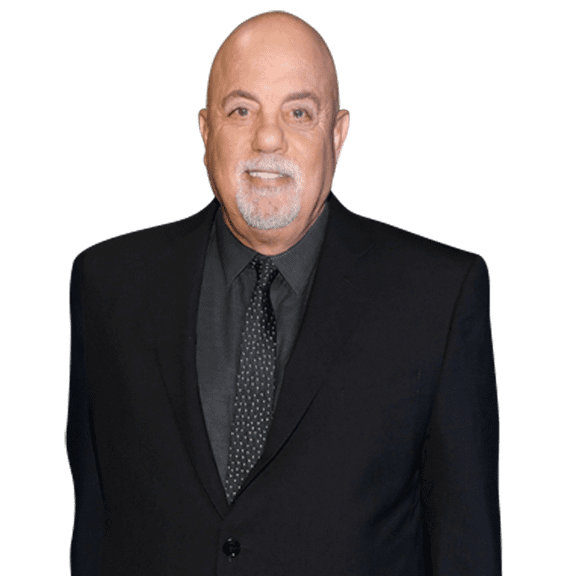Billy Joel (Black Suit) Half Body Buddy Cutout