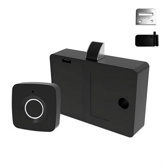 Biometric Fingerprint Lock Black Keyless Cabinet Lock Smart Drawer Locks Anti-Theft Door Lock Long Standby Time