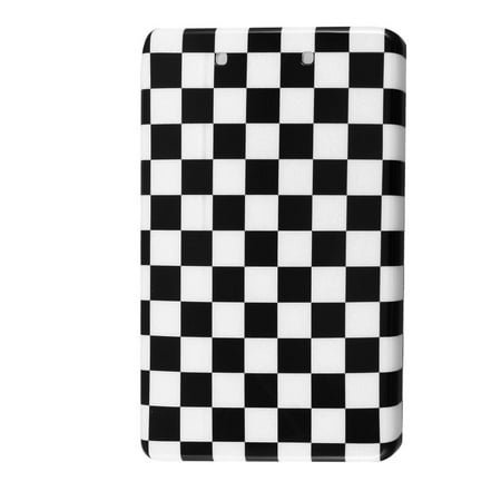 Unique Bargains Black Grid Pattern Plastic Hard Back Shell for Amazon Kindle Fire