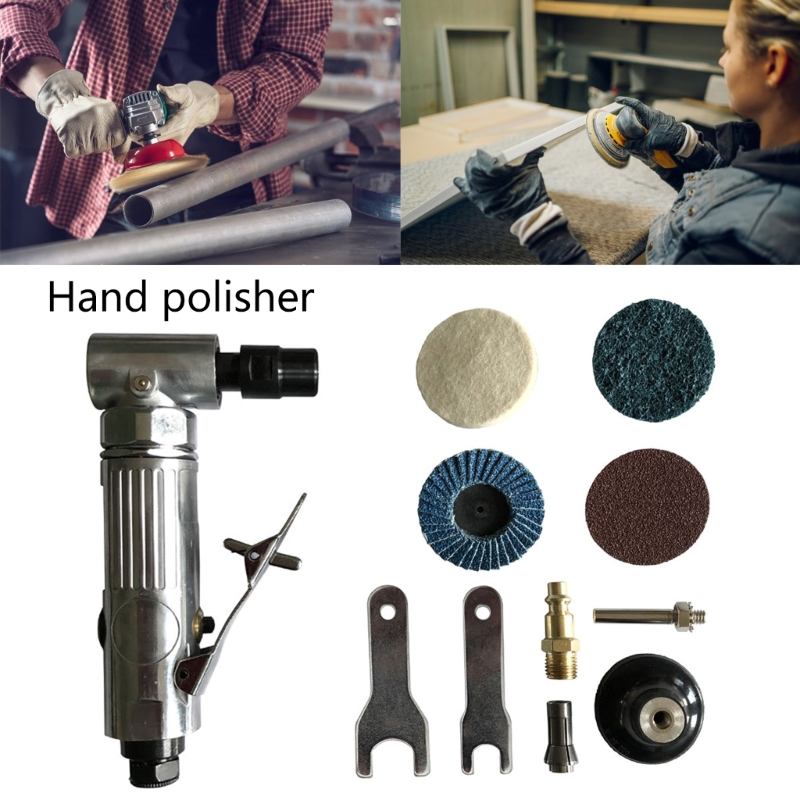 Professional Air Powered Angled Grinder Set for Deburring and Polishing