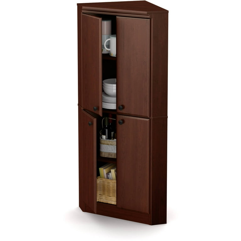 South Shore Morgan 4 Door Corner Pantry Multiple Finishes