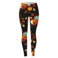 thumbnail image 4 of ibiyuan Halloween Leggings for Women Thanksgiving Turkey Print Leggings Comfortable Breathable Stretchy Soft Workout Yoga Pants Casual Tights, 4 of 5