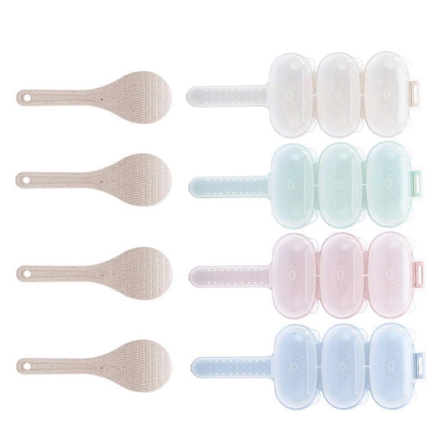 Rice Ball Mould Shaker for Home Use 8Pcs Simple Sushi Rice Ball Maker