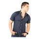 thumbnail image 1 of Camisa Manga Corta Slim Fit Cuello Mao Caballero Chili Beans Aqua Ropa de hombre T EEG, 1 of 2
