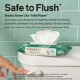 thumbnail image 3 of The Honest Company Flushable Wipes, 126 Count, Tropical Leaves, 3 of 10