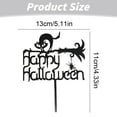 thumbnail image 3 of BinKFF Halloween Cake Topper with Haunted House Pumpkin Ghost Bat Cat Spider Skull Boo Sign Cupcake Picks for Halloween Theme Birthday Cake Decoration Party Supplies, 3 of 5