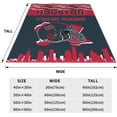 thumbnail image 4 of Custom Houston Blanket Personalized Throw Blankets Name and Number for Men Women Boy Football Style Decor Gifts, 4 of 6