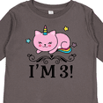 thumbnail image 4 of Inktastic Third Birthday Cat Unicorn Girls Long Sleeve Toddler T-Shirt, 4 of 5