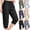 #02 Black, variant on 6 Pockets Cargo Capri Pants for Women Elastic Waist Drawstring Cropped Pants Adjustable Cuffs Casual Capris Quick Dry , #02 Navy, S