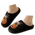 thumbnail image 3 of YLYL Halloween Women House Slippers Warm Fuzzy Cozy Soft Lightweight Slip on Memory Foam Indoor House Shoes, 3 of 6