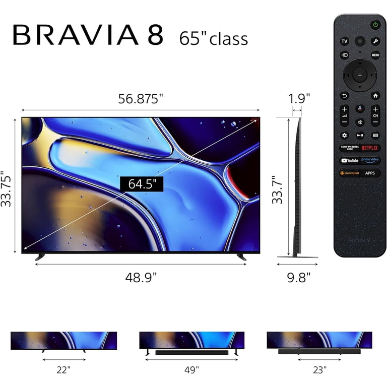 Sony K65XR80 65 Inch IMAX Enhanced Bravia OLED 4K HDR Google TV