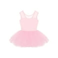 thumbnail image 7 of iEFiEL Kids Girls Sleeveless Leotard Stretch Mesh Splice Ballet Dance Gymnastics Tutu Dress Pink 8, 7 of 7