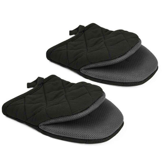 Oven Mitts, Heat Resistant Silicone Kitchen Mini Oven Mitts,Baking Grilling Barbecue Microwave Machine Washable