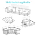 thumbnail image 2 of Lnrkai 15 Pack Shower Caddy Adhesive Hooks, Shower Shelf Adhesive Sticker Replacement, No Drilling Bathroom Accessories, 2 of 7