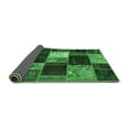 thumbnail image 2 of Ahgly Company Indoor Round Patchwork Emerald Green Transitional Area Rugs, 8' Round, 2 of 4