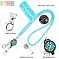 thumbnail image 2 of ID Card Holder Lanyard, All Around Bling Crystal Neck Strap Lanyard Women's Chain ID Badge Holder Necklace, 2 of 5