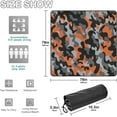 thumbnail image 3 of GZHJMY Extra Large Outdoor Picnic Blanket 78"x78",Orange Camouflage Waterproof Beach Blanket Sand Free Foldable Picnic Mat for Camping,Park,Beach,Hiking, 3 of 6