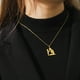 thumbnail image 4 of Guardurnaity Collar temático familiar de acero inoxidable chapado en oro que no se desvanece decorativo elegante colgante gargantilla colgante Type3 NO3, 4 of 6