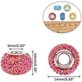 thumbnail image 3 of 30 Pcs Resin European Beads Large Hole Beads AB Color Rondelle Berry Beads for Jewelry Making, 3 of 9