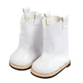 thumbnail image 1 of Botas de muñeca de 18 pulgadas, ropa de muñeca, zapatos de vestir de muñeca para niña, para Navidad, Año Nuevo Blanco Zulema Botas de muñeca, 1 of 4