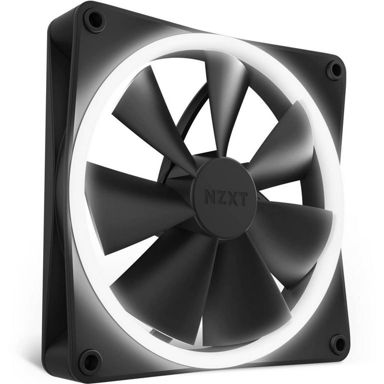 NZXT F140 140mm Hub-Mounted RGB Core Fan, Matte Black
