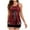 Wine, variant on VEKDONE Two Piece Swimsuits for Women Plus Tankini Tummy Control Bathing Suit Ruffles Tankini Top with Bikini Bottoms Black,XXXXXL