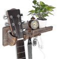 thumbnail image 1 of Guitar Wall Shelf Wooden Wall Guitar Holder Guitar Holder Guitar Stand Wall With 3 Hooks, 1 of 4