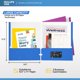 thumbnail image 2 of Folders VEEBOOST de 2 bolsillos, capacidad para 100 hojas, colores surtidos (400), 2 of 7