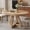 Natural, variant on Euroco 42"-58" Extendable Round Dining Table for 4-6, Farmhouse Oval Kitchen Table with Removable Leaves & Curved Legs,Space Saving for Kitchen Living Room,Espresso