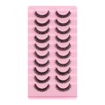 thumbnail image 2 of 10 Pairs Russian Strip Lashes DD Wedding Daily Prom DIY Curl Curly Eye Lashes Handmade B, 2 of 9