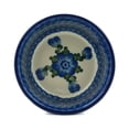thumbnail image 2 of Polish Pottery Bowl 5-inch Polmedia Blue Poppies Theme Hand Painted in Boleslawiec, Poland + Certificate of Authenticity, 2 of 6