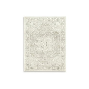 Signature Design by Ashley Gatwell 8' x 10' Medallion Ivory, Gray, and Caramel Rug
